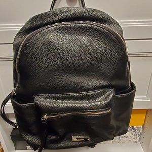 NINE WEST Black Leather Backpack